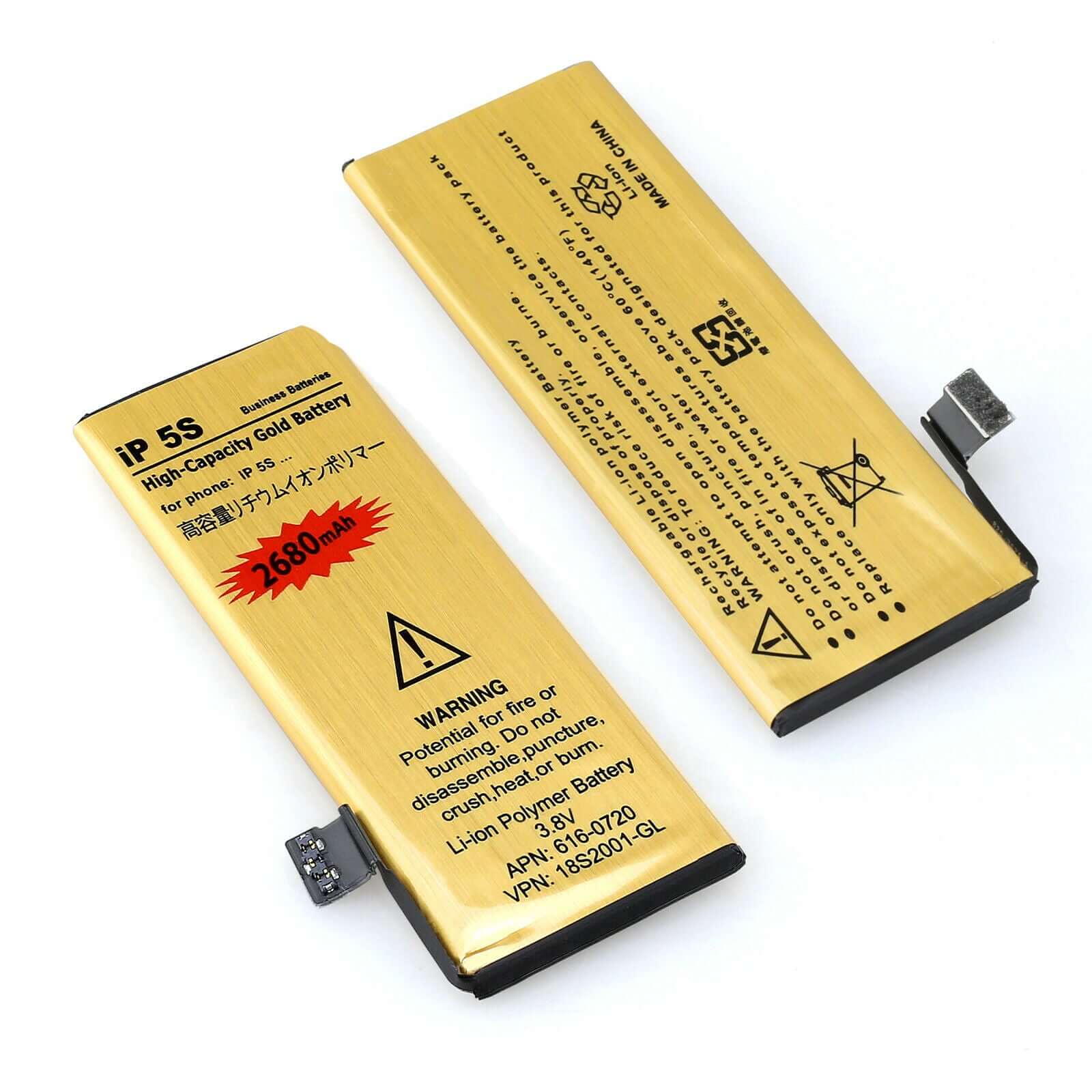 High Capacity Replacement Battery For Apple iPhone 7 6s 6 Plus 5s 5 4s - Eastlakes Electronics